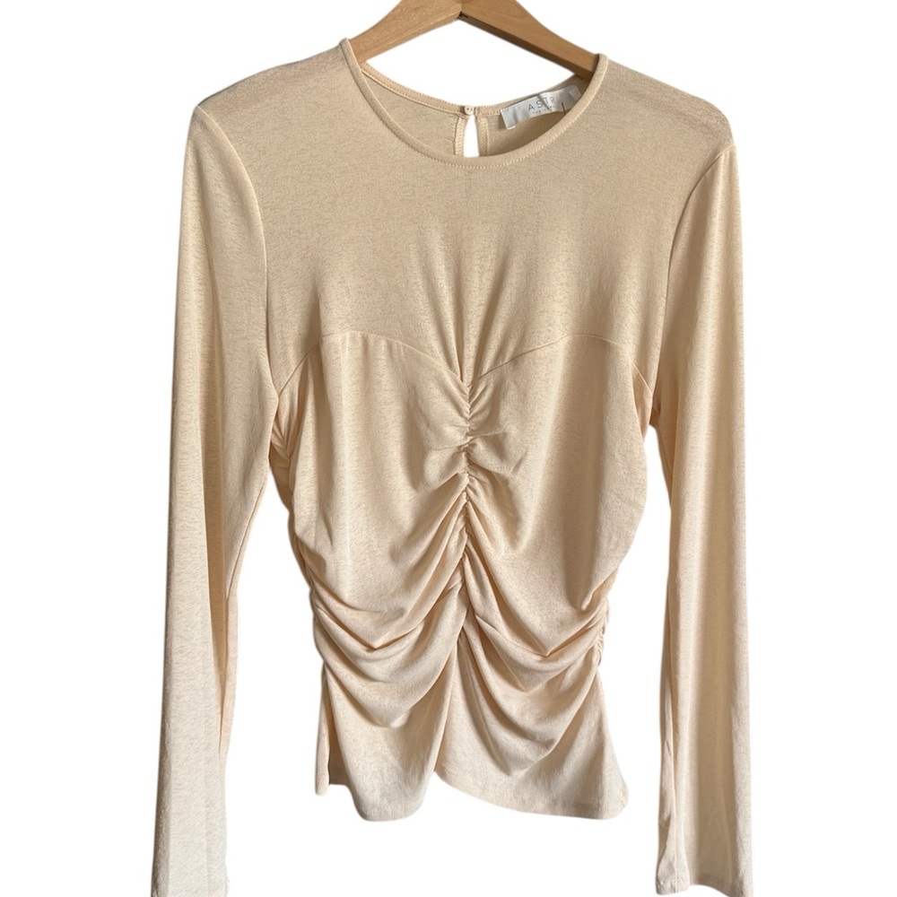 Buttercream Ruched Blouse from Astr the Label